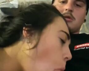 Beautiful teen babe sucking huge cock pov why parents are in the next room