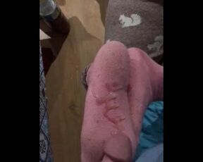 Fat load on pink socks